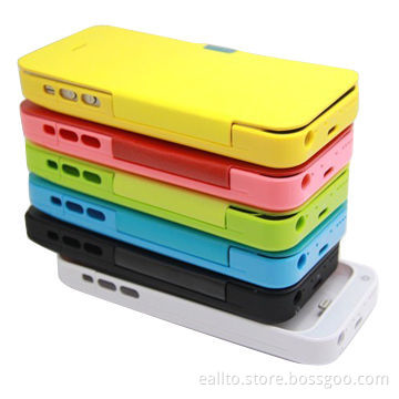 Portable Power Stations for iPhone 5C with Flip Cover, 2,200/4,200mAh Capacity
